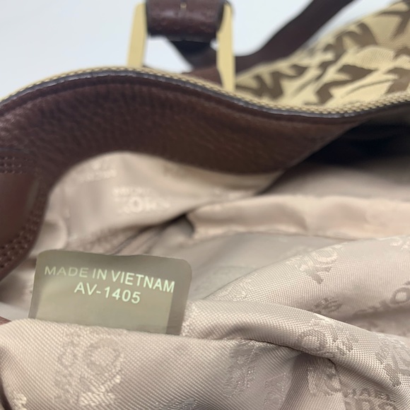 MK Michael Kors Canvas Leather Tote Bag (1 OF 2) - Picture 8 of 16